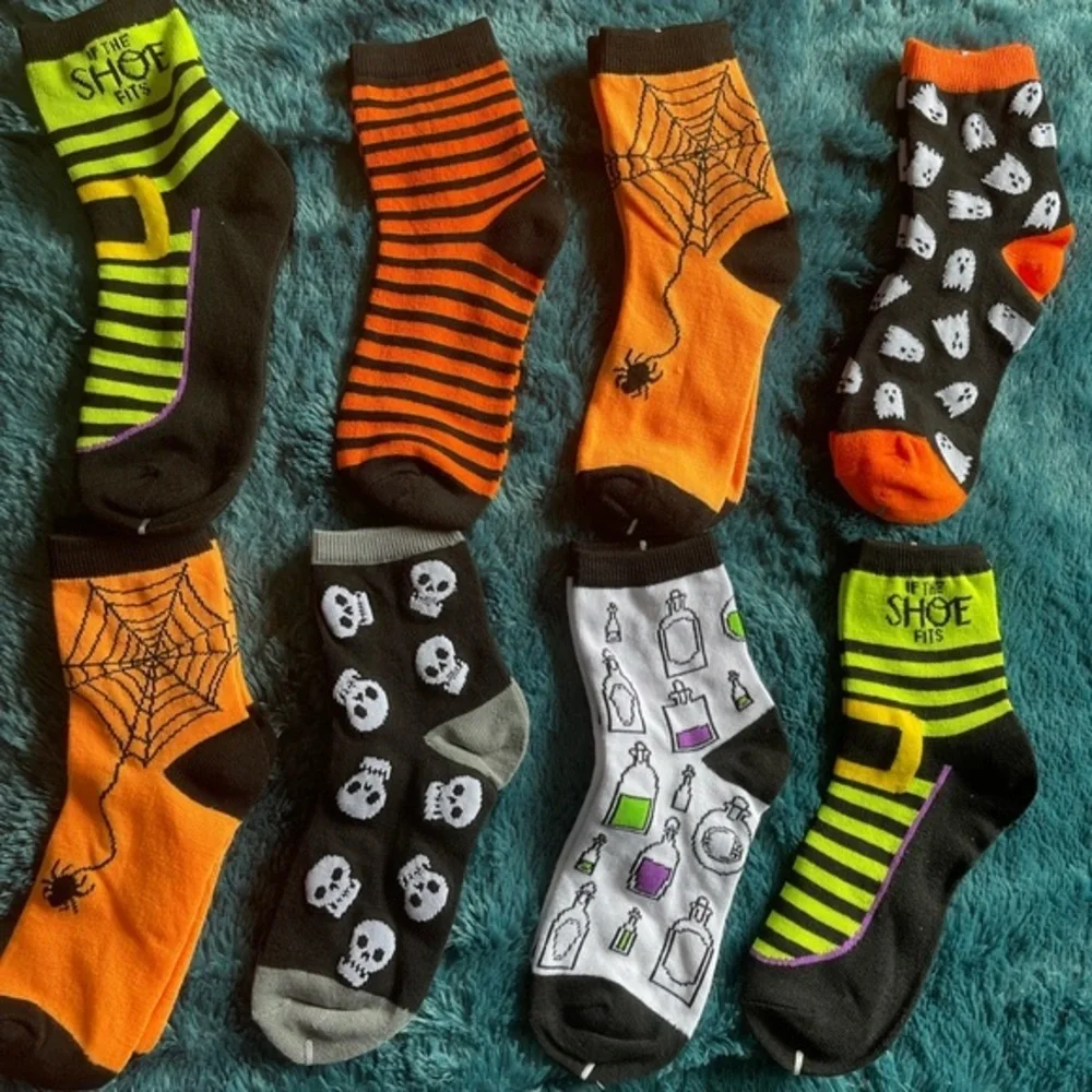 8pk Women's‎ Halloween Socks Bullseye's Playground